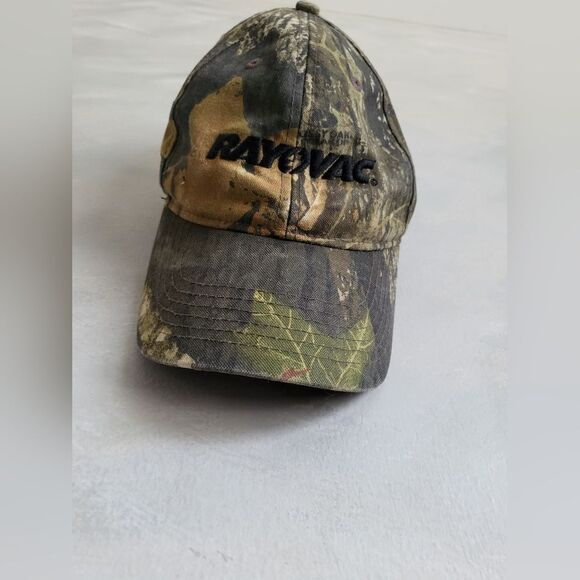 Vintage Rayovac Mossy Oak Camoflauge Velcro Back Baseball Cap - Picture 1 of 10